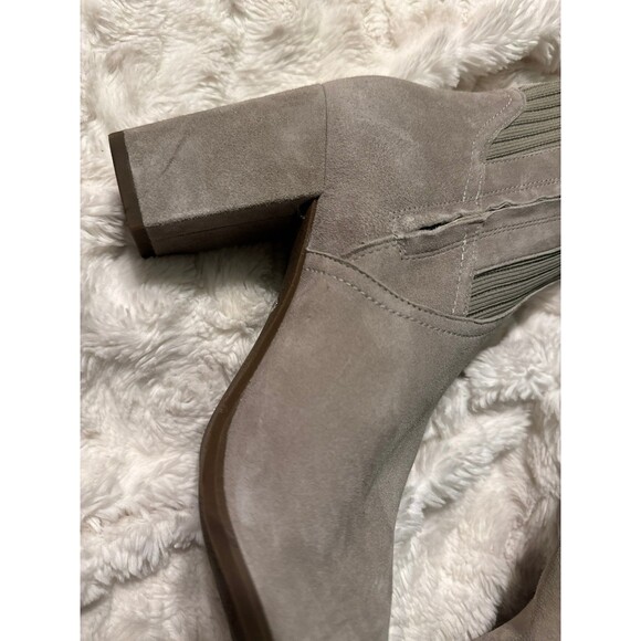 Vionic Womens Perk Kaylee Ankle Boots 10 Suede Knit Heel - Picture 11 of 11